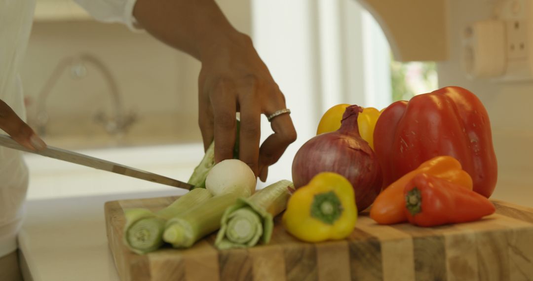 Person Preparing Fresh Vegetables in Kitchen - Free Images, Stock Photos and Pictures on Pikwizard.com