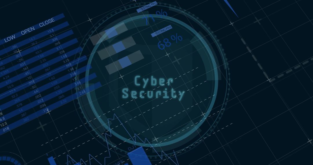 Futuristic Cybersecurity Dashboard with Analytics and Data Visualization