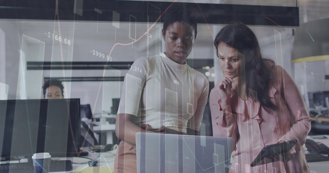 Team Analyzing Data for Business Strategy in Office