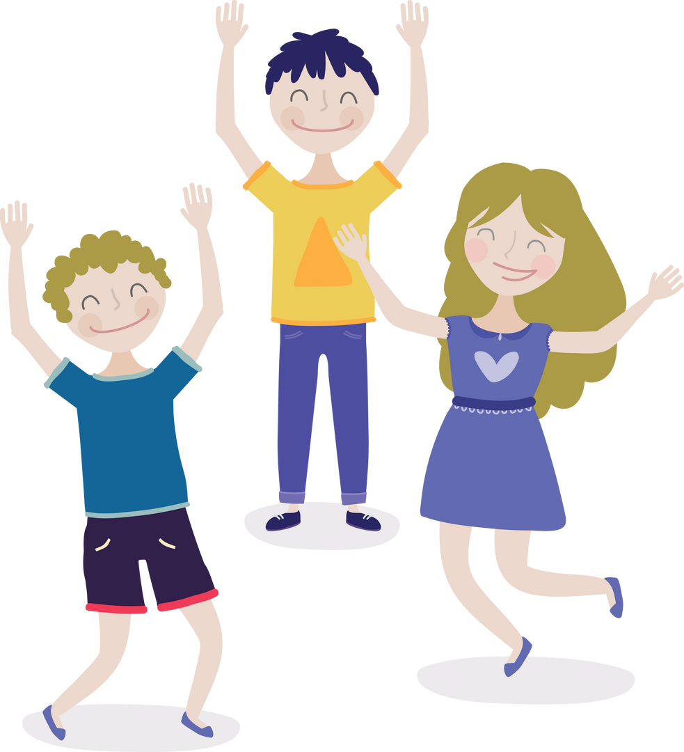 Transparent Joyful Children Dancing on White Background - Download Free Stock Images Pikwizard.com