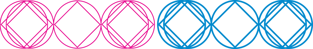 Geometric abstract transparent pink blue pattern design