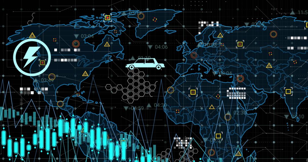 digital interface with global network and data analytics - Free Images, Stock Photos and Pictures on Pikwizard.com