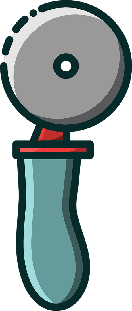 Transparent Vector Pizza Cutter Clip Art on Kitchen Utensil