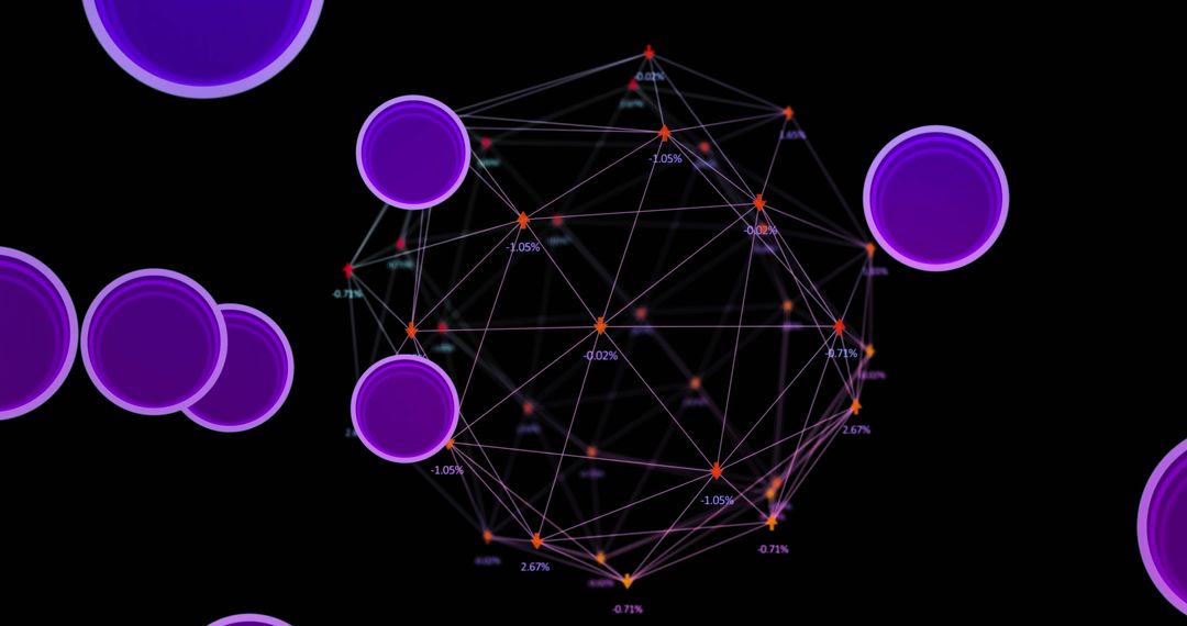 Digital Globe with Connection Network on Dark Background