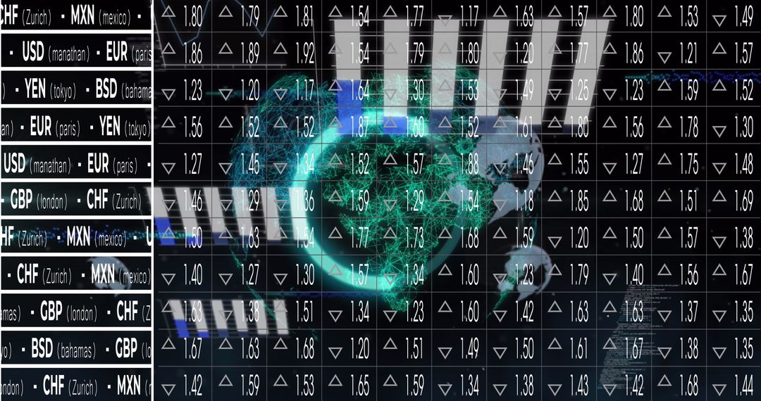 Global Financial Data Processing with Futuristic Interface