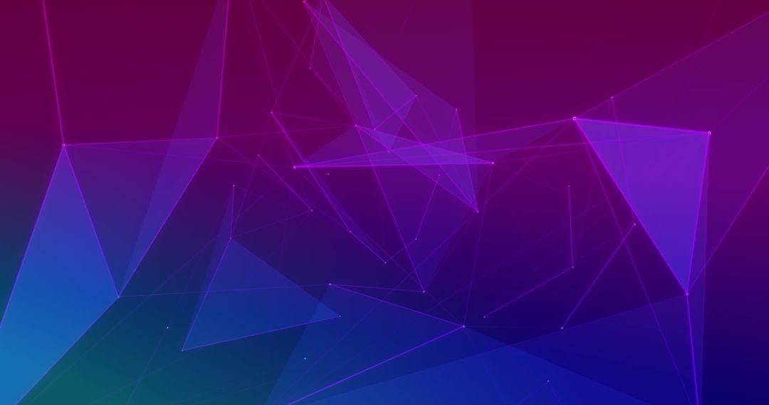 Abstract Technology Network with Gradient Background