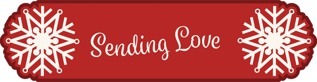 Elegant Holiday Banner with Snowflakes Transparent Design