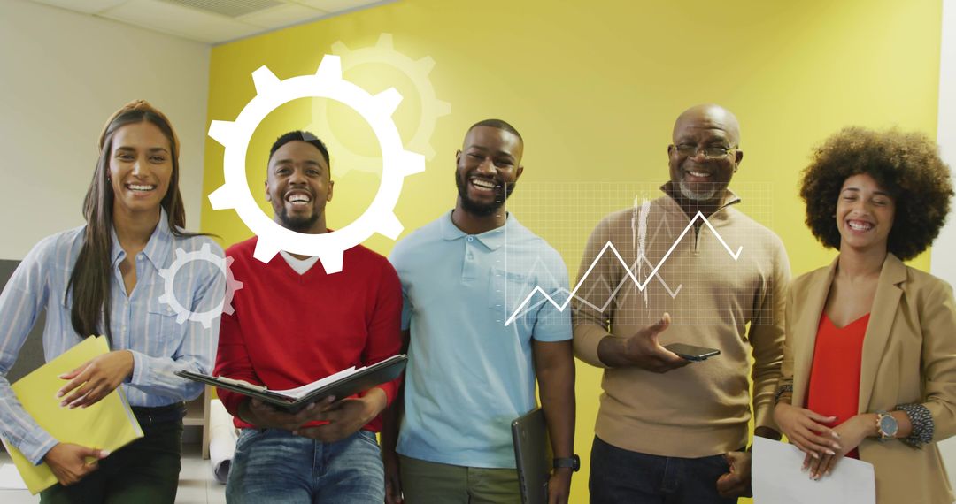 Diverse Team Discussing Business Innovation in Office