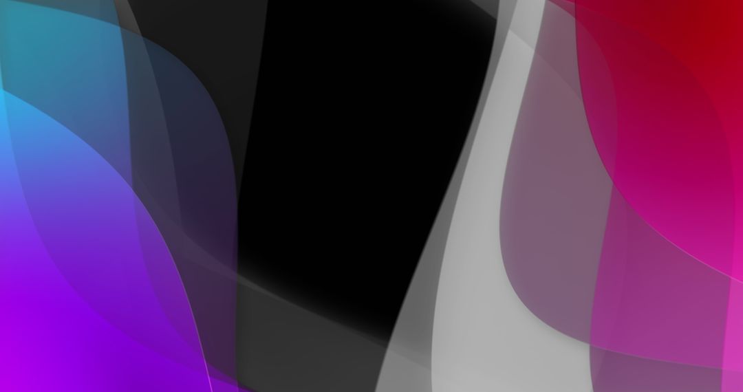 Colorful Abstract Design with Overlapping Geometric Shapes