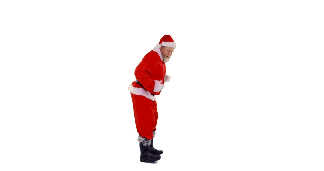 Santa Claus Standing on White Isolated Background - Free Images, Stock Photos and Pictures on Pikwizard.com