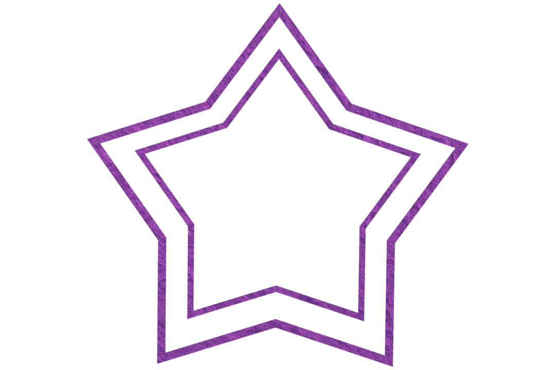 Abstract Transparent Geometric Star Corridor