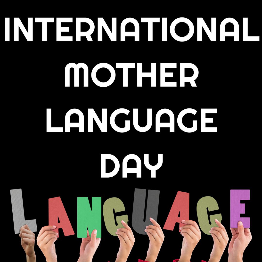 International Mother Language Day Celebration with Diverse Hands