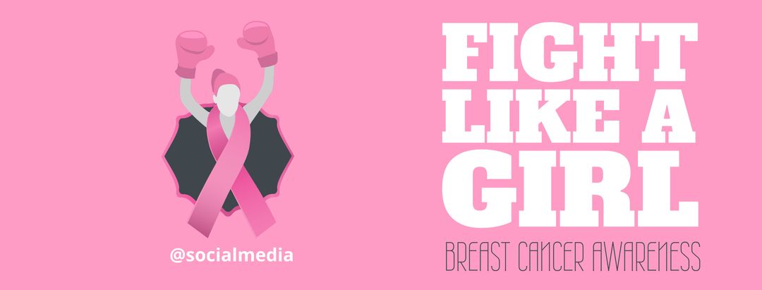 Breast Cancer Awareness Campaign Template with Empowerment Message - Download Free Stock Templates Pikwizard.com