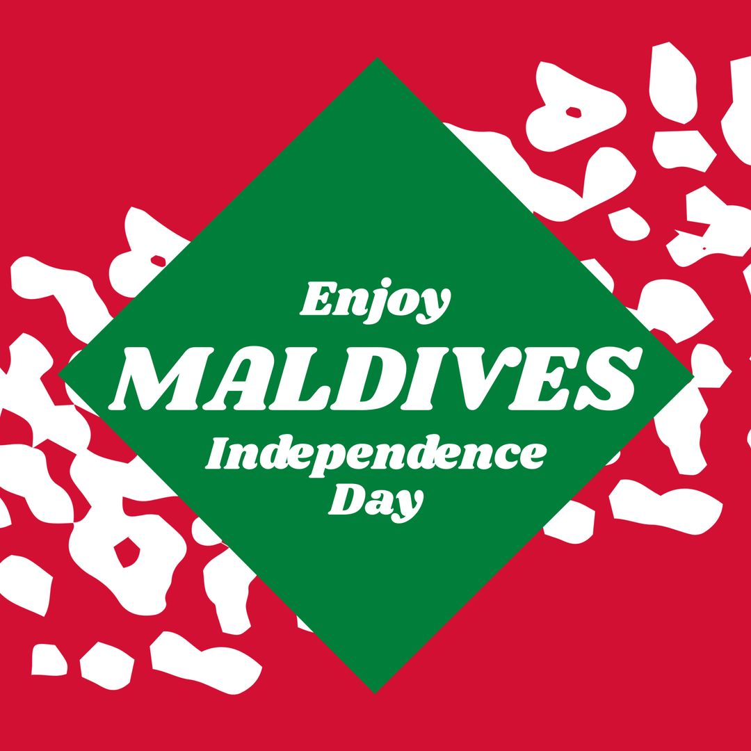 Maldives Independence Day Celebration Design with Text