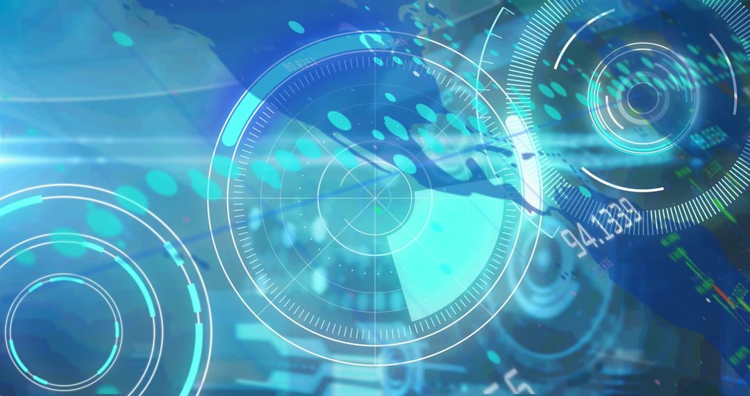 Virtual Reality Headset Business Interface with Data Overlay