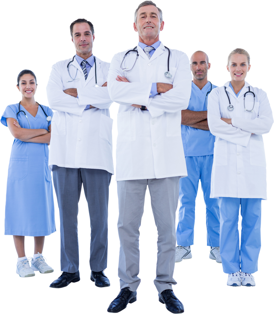 Group of Confident Medical Professionals Standing Transparent - Download Free Stock Images Pikwizard.com