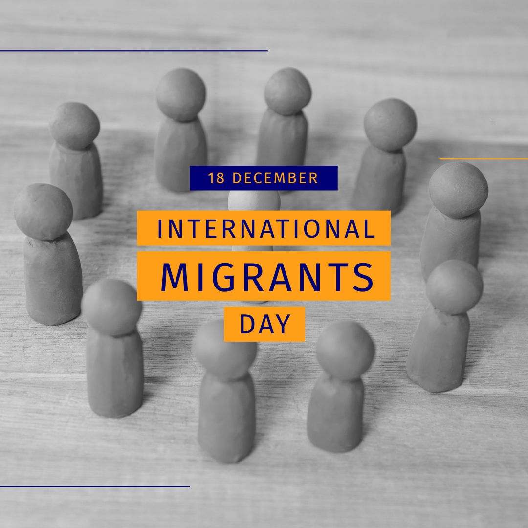 International Migrants Day with Clay Figurines Circle