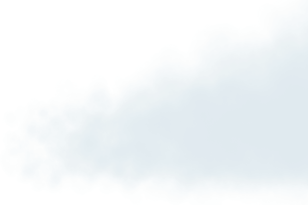 Transparent Cloud Isolated on Blue Sky Background