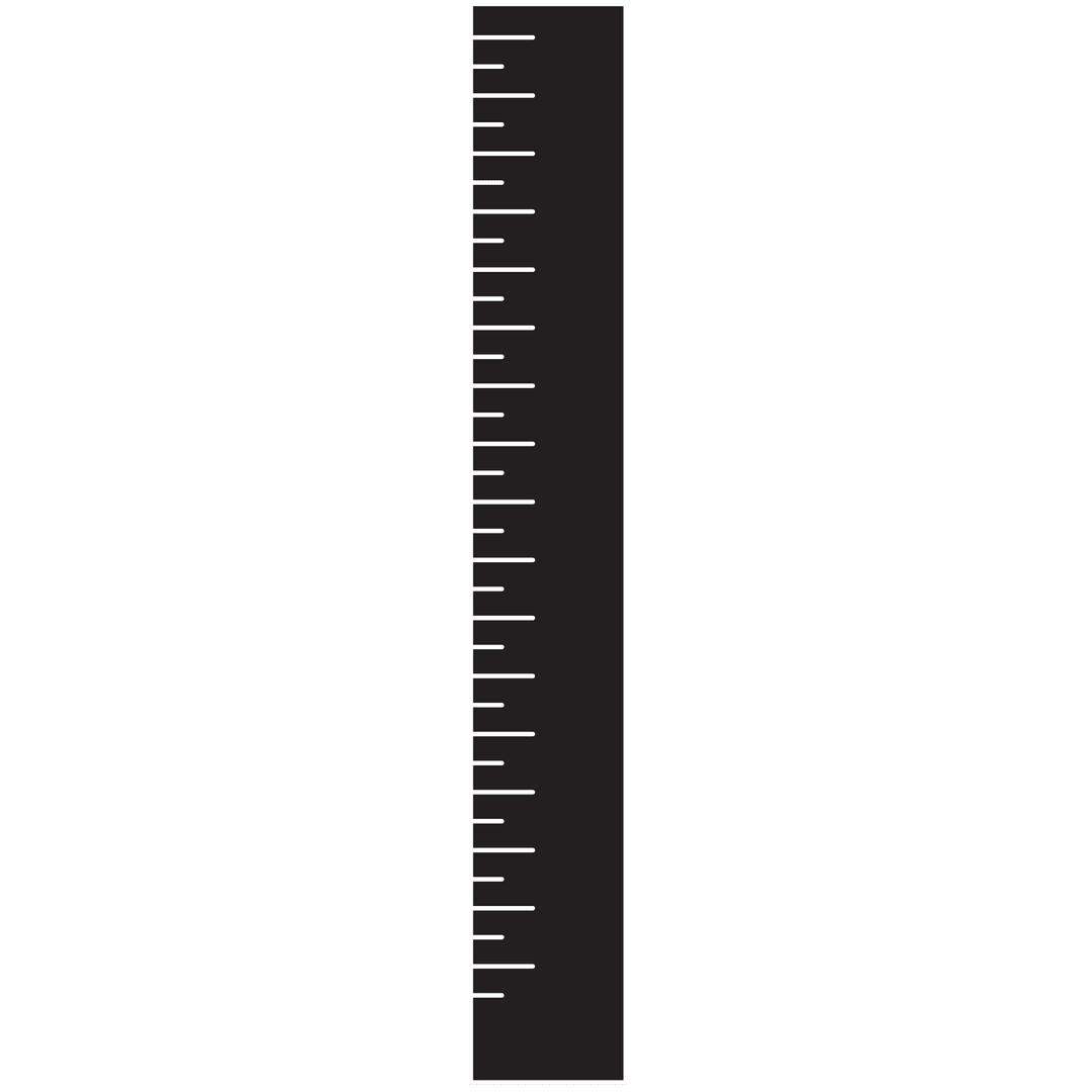 Transparent Digital Black Ruler Illustration Design Tool