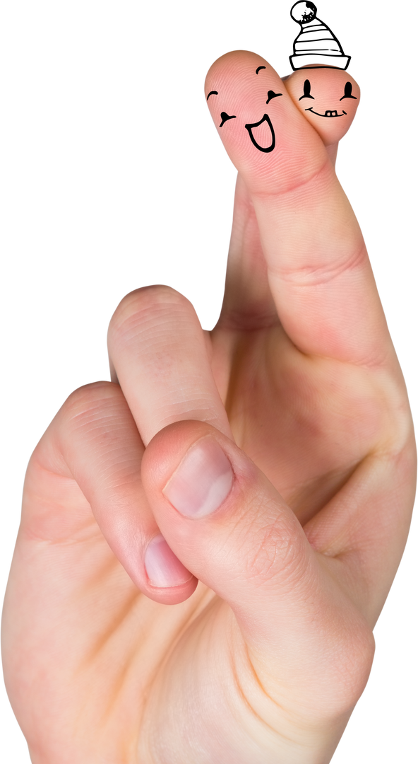 Fingers with Transparent Smileys Make a Finger Couple Sign - Download Free Stock Images Pikwizard.com