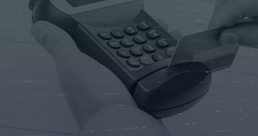 Digital Finance Integration: Hands Using Credit Card on Payment Terminal