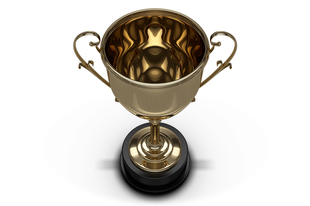 Transparent High Angle Golden Trophy Winner's Cup - Download Free Stock Images Pikwizard.com