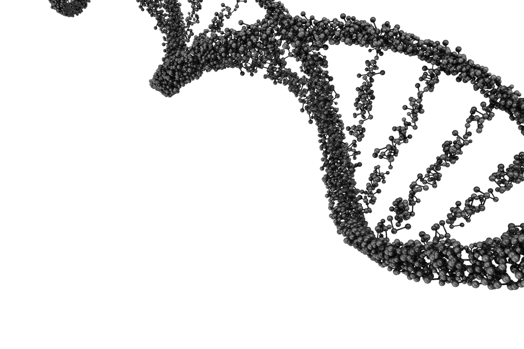 High-Impact Transparent DNA Double Helix Textured