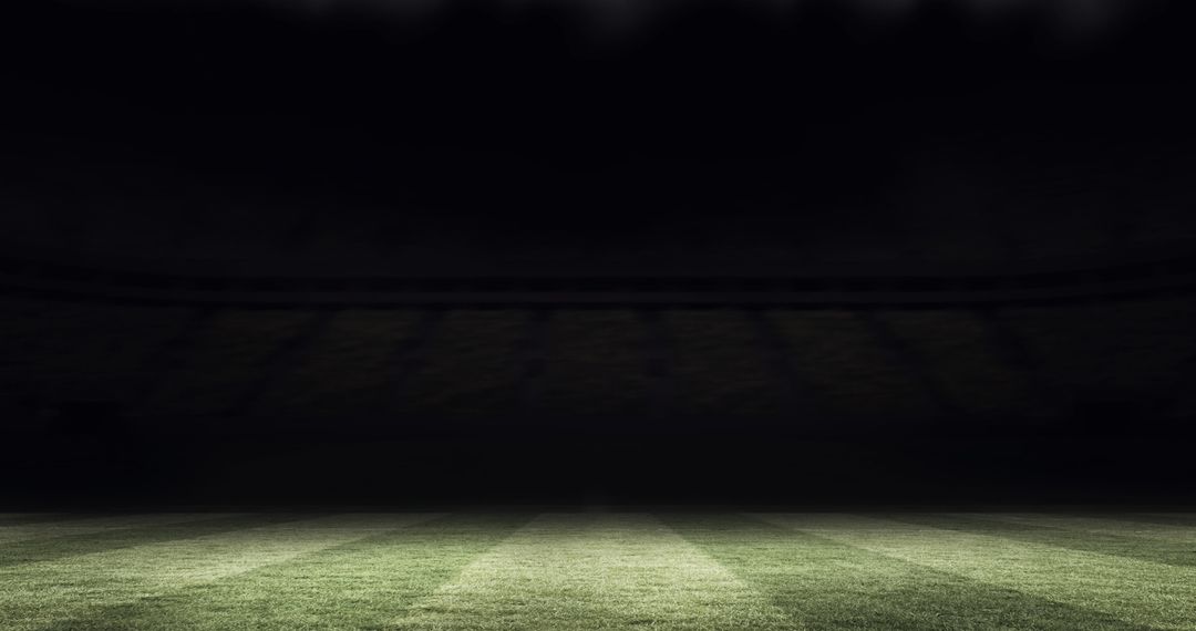 Rugby Balls Falling with Fiji Text in Dark Stadium