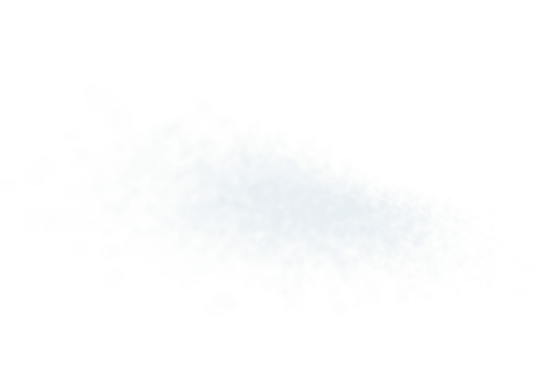 Abstract White Cloud Illustration on Transparent Background