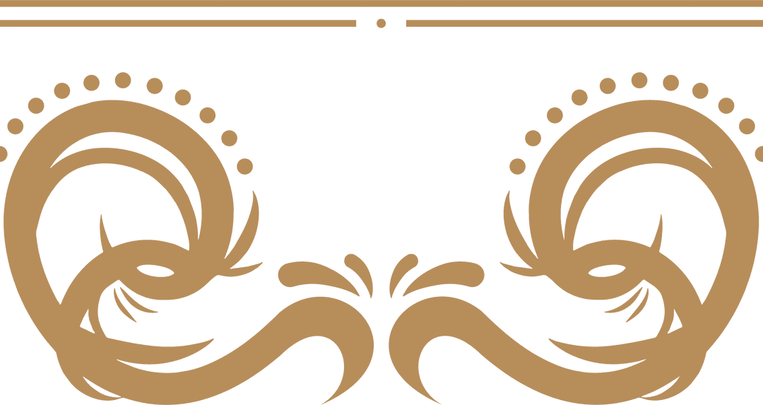 Elegant Golden Flourish on Transparent Background
