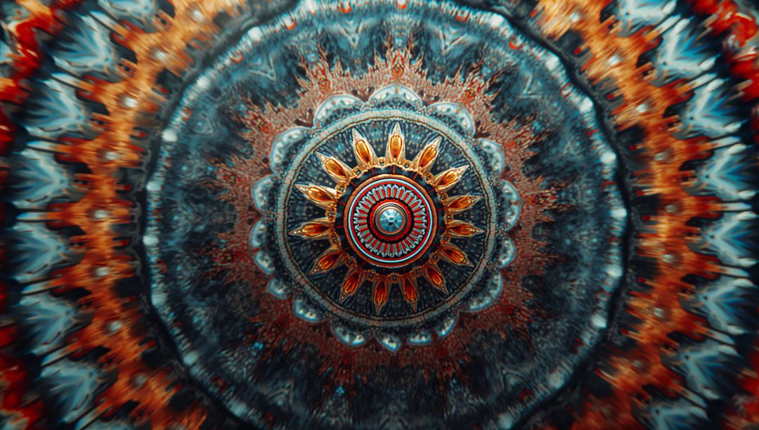 Intricate Mandala Design with Radiant Symmetrical Patterns