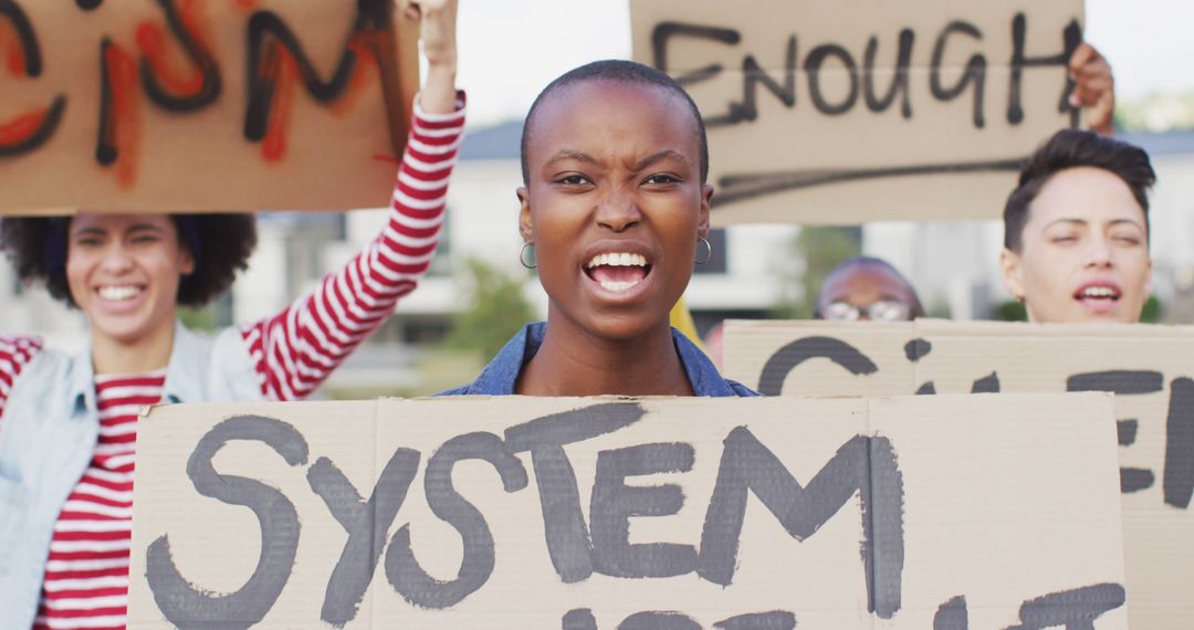 Young Women Protesting for Social Justice and Equality - Free Images, Stock Photos and Pictures on Pikwizard.com