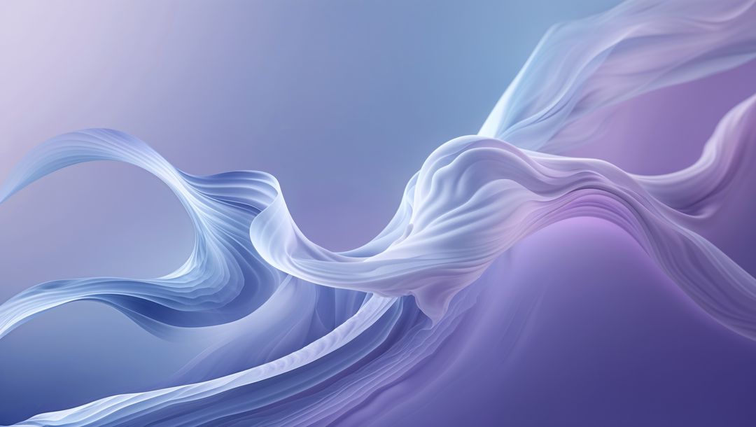 Fluid Motion of Flowing Ribbons in Digital Abstract Art