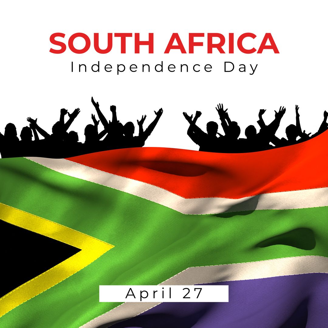 Celebrating South Africa Independence Day with Flag and Enthusiastic Crowd - Download Free Stock Images Pikwizard.com