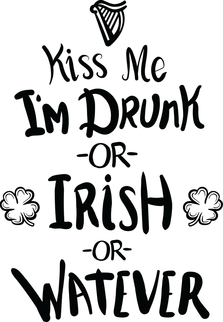 Transparent Humor Graphic Kiss Me Text