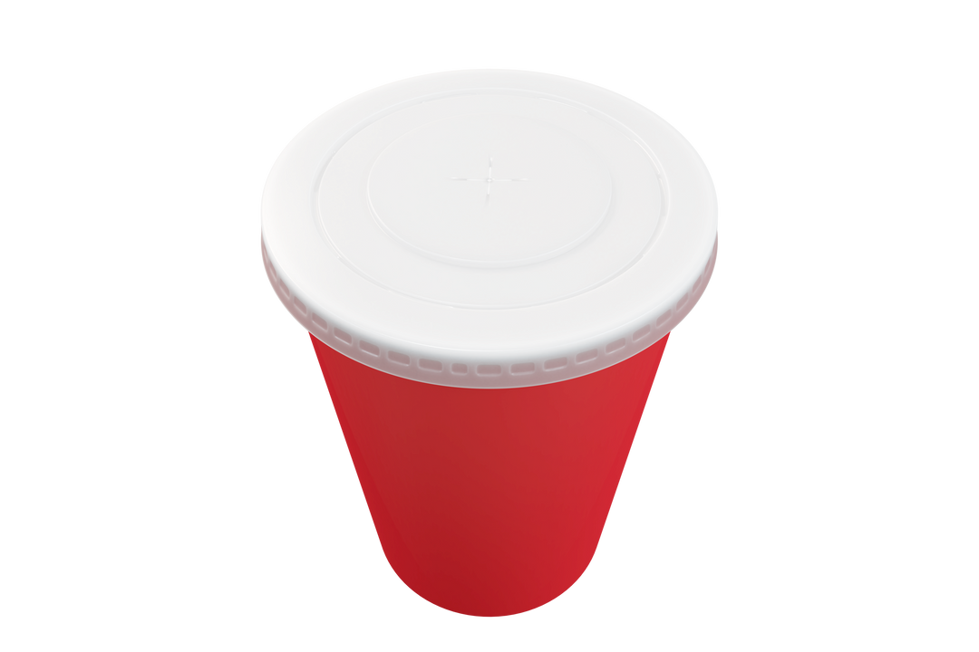 Red Cup with White Lid on Transparent Background - Download Free Stock Images Pikwizard.com