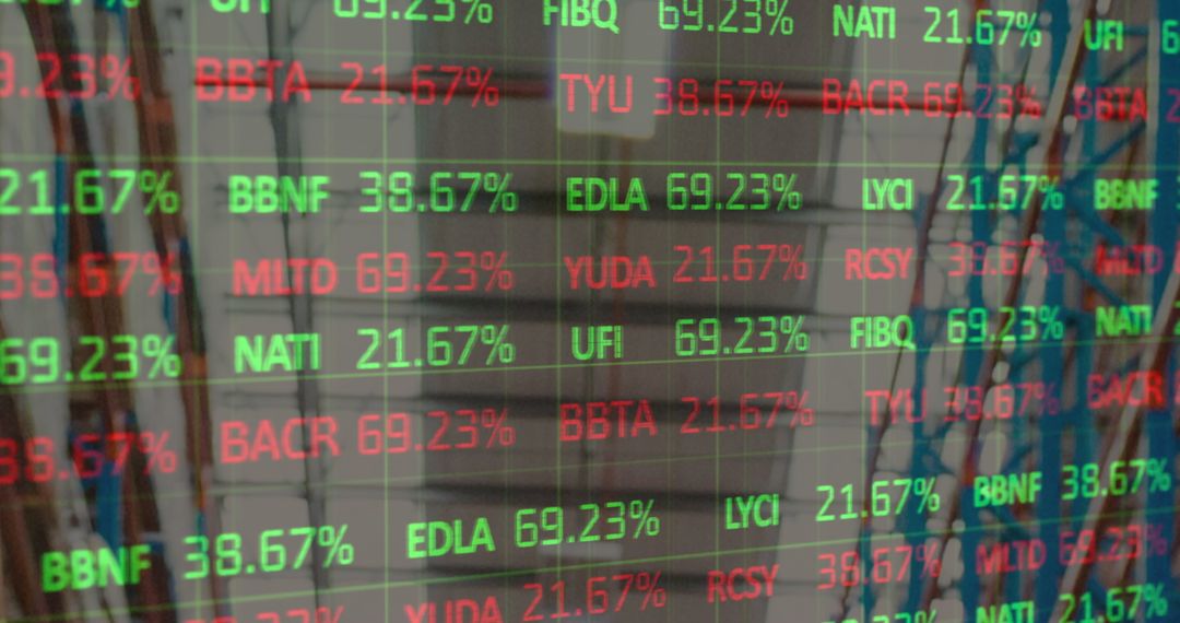 Digital Data Projection on Warehouse Interior Reflecting Global Connectivity