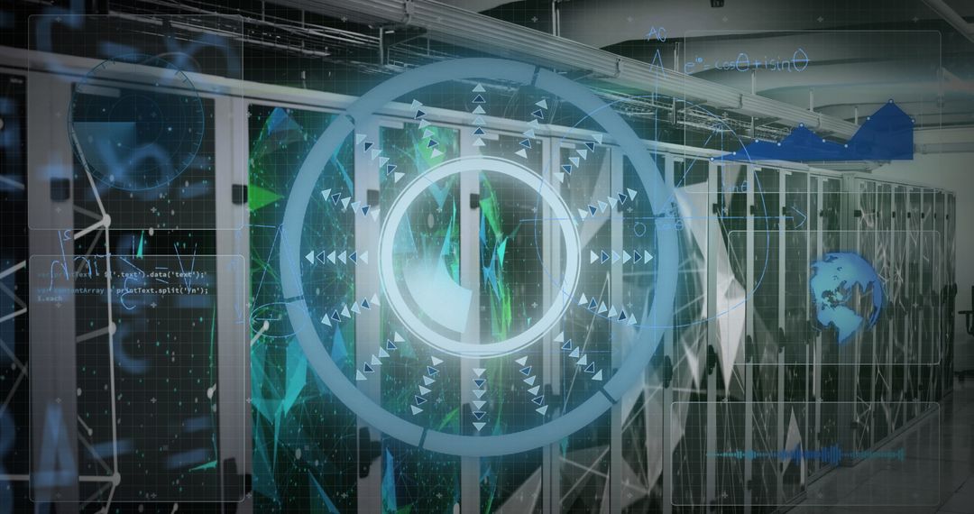 Futuristic Interface Concept with Digital Technology Elements