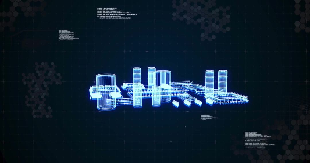Futuristic Data Processing Computing Circuit Board