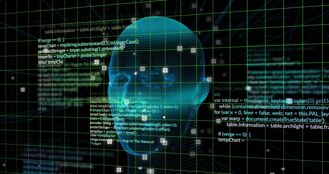 Futuristic AI Technology and Digital Data Integration