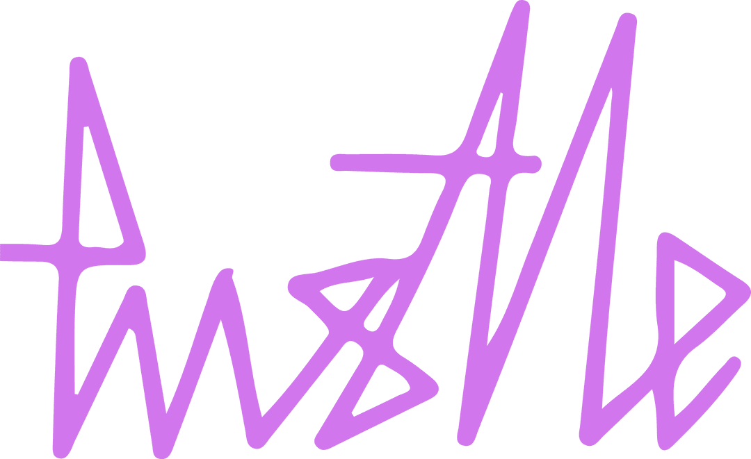 Abstract Pink Zigzag lines on Transparent Background