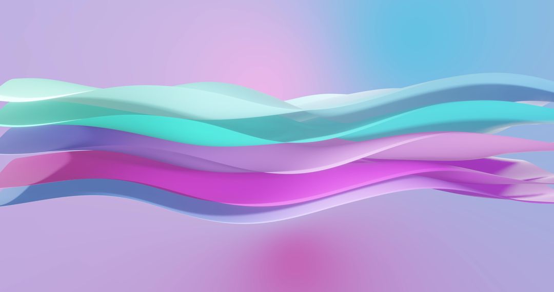 Abstract Pink and Blue Gradient Waves