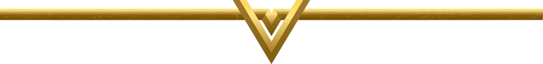 Luxurious Golden Divider with Inverted V Bars on Transparent Background