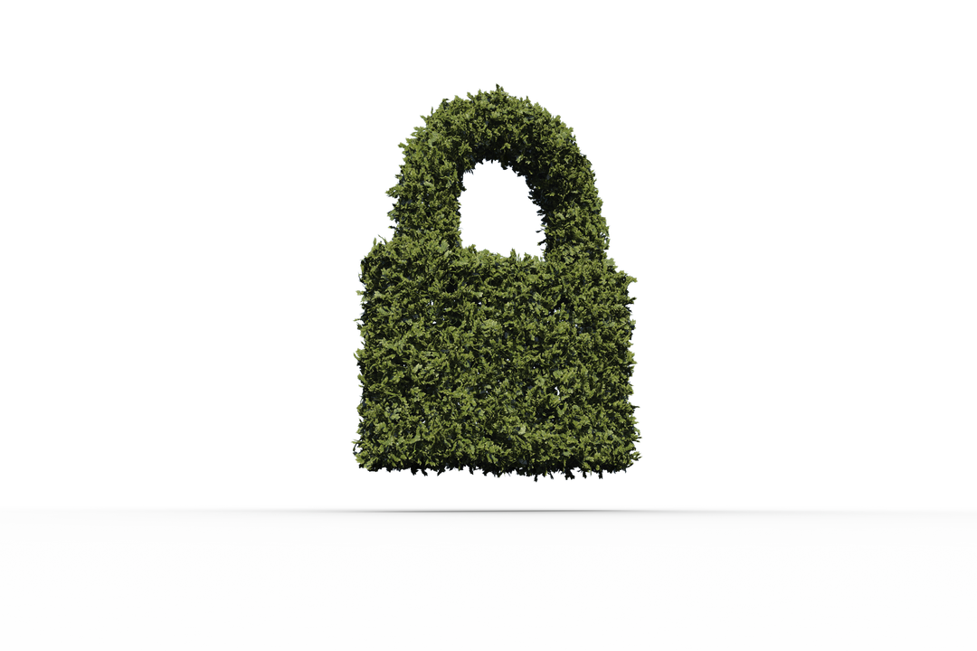 Transparent Eco-Friendly Padlock Icon Made of Green Leaves - Download Free Stock Images Pikwizard.com