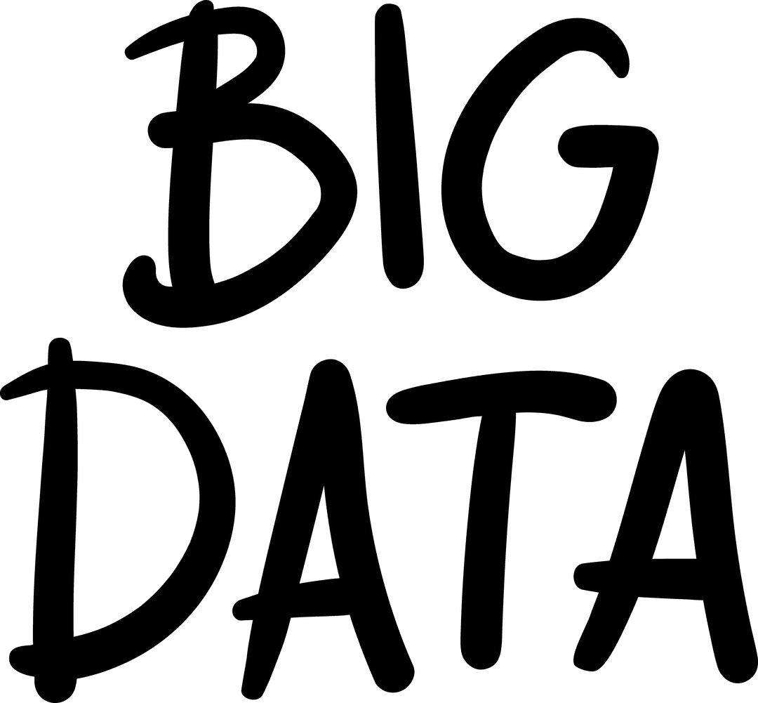 Transparent Illustration of Big Data Concept in Modern Style