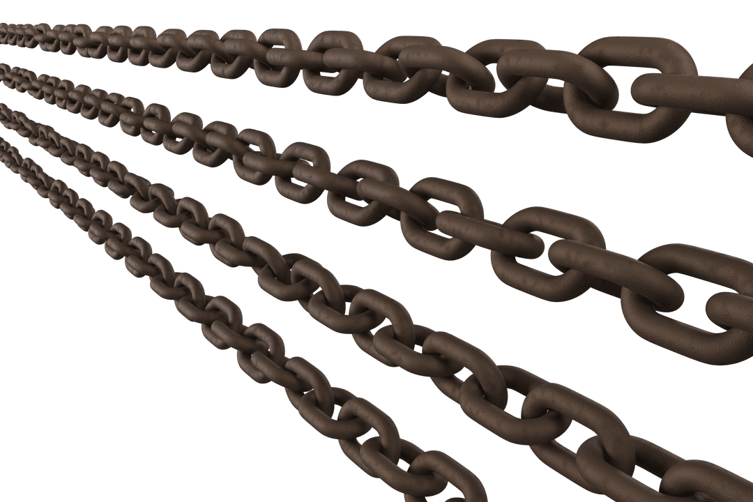 Rusty Chains on Transparent Background 3D Rendering - Download Free Stock Images Pikwizard.com