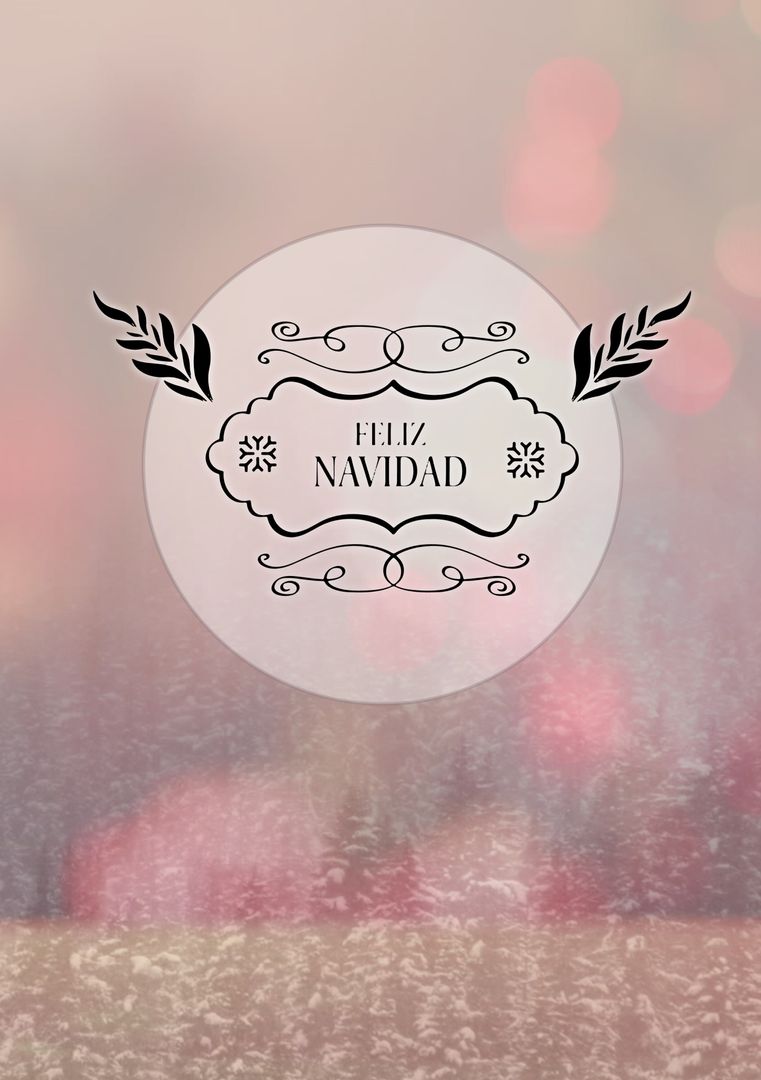 Feliz Navidad Holiday Greeting with Festive Design