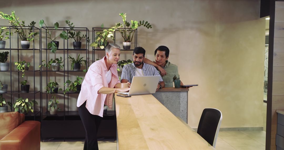 Team Collaboration in Creative Office Setting