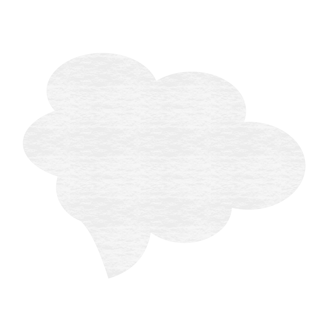 White Paper Speech Bubble Transparent Background Design