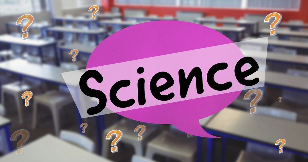 Science Education Concept in Empty Classroom